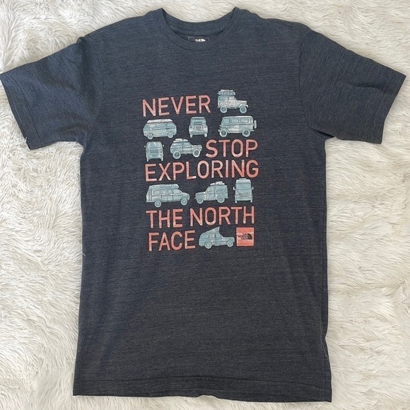 THE North Face Never Stop Exploring Camping Van Life shirt mens medium - Picture 1 of 6